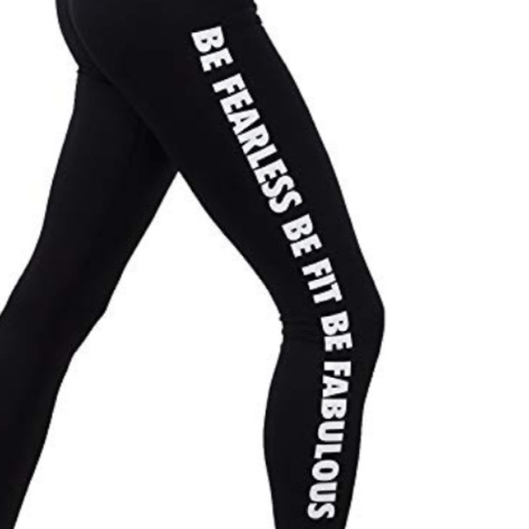 Yoga Side Word Printed Compression - Picture 3 of 3